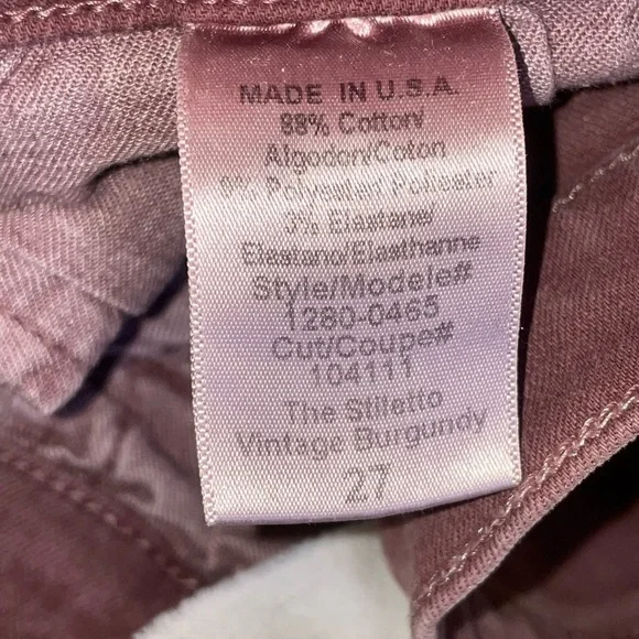Current/Elliott Dusty Rose Mauve Denim Skinny Jeans Cute Luxury NWOT Summer - Picture 13 of 14
